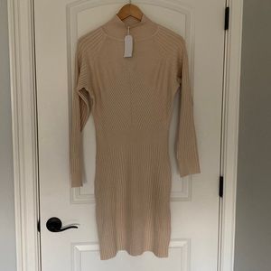 NEW Sweater Dress in Beige - size Medium